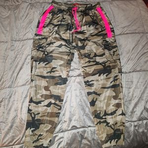 Hot Kiss Nylon Camo Pants
